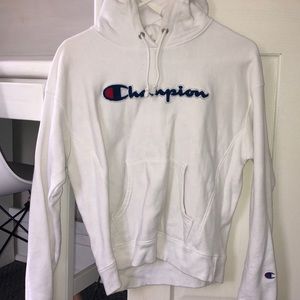 White champion hoodie!